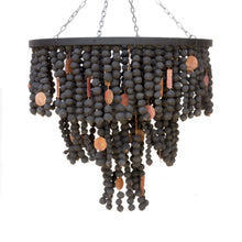 Load image into Gallery viewer, Clay Bead & Copper Chandelier