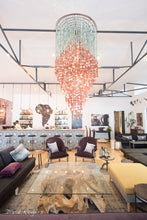 Load image into Gallery viewer, Copper Disk Statement Chandelier