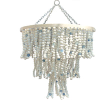 Load image into Gallery viewer, Clay Bead & Recycled Glass Chandelier