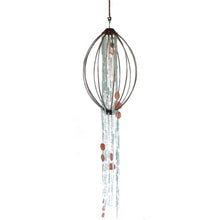Load image into Gallery viewer, Wire Frame Tumbled Glass Pendant - Round