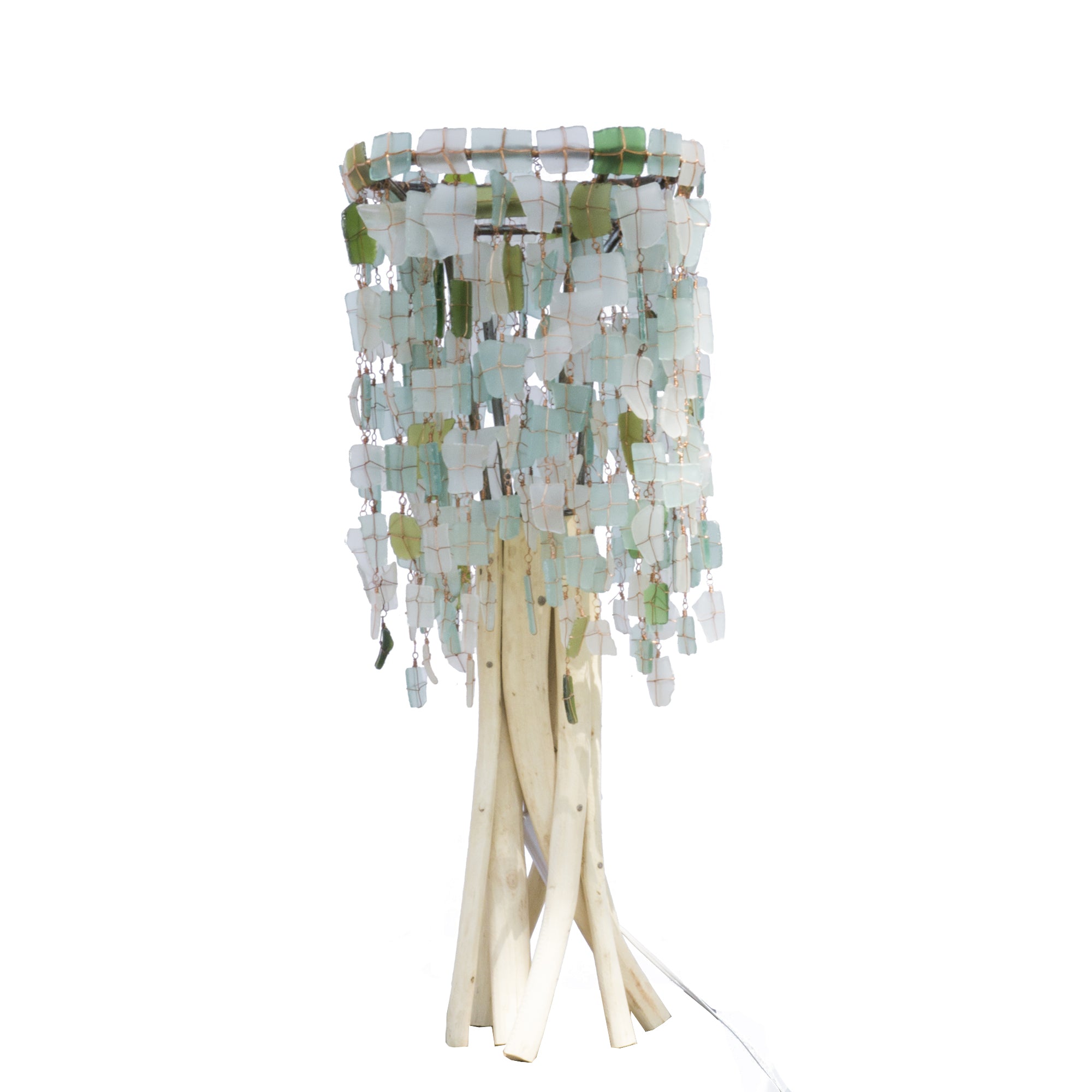 Tumbled Glass Lampshade