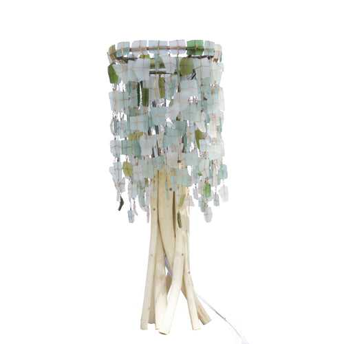 Tumbled Glass Lampshade