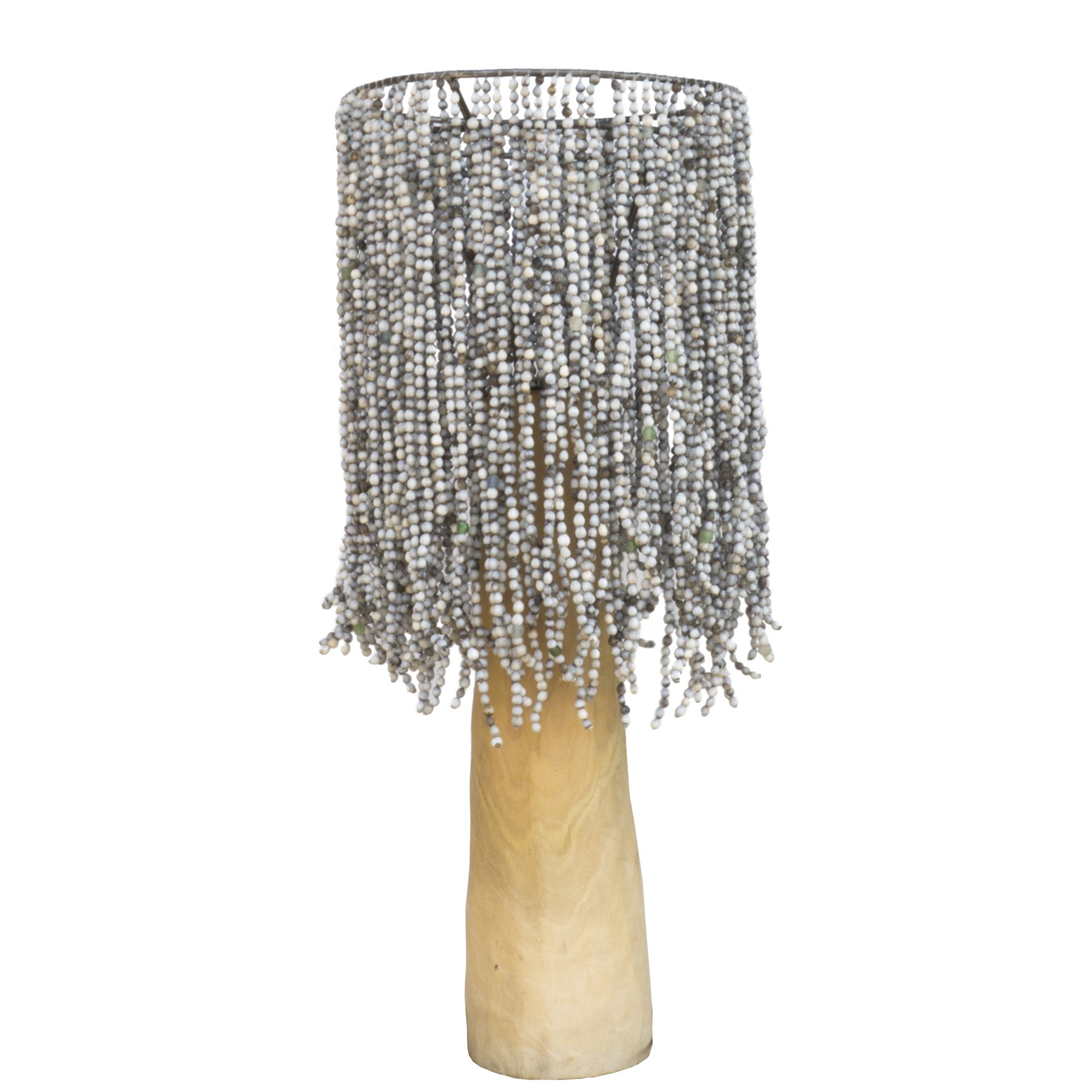 Grey Seed & Recycled Glass Lampshade