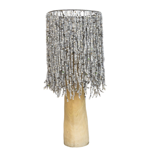 Grey Seed & Recycled Glass Lampshade