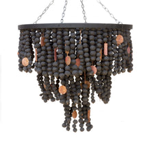 Load image into Gallery viewer, Clay Bead &amp; Copper Chandelier

