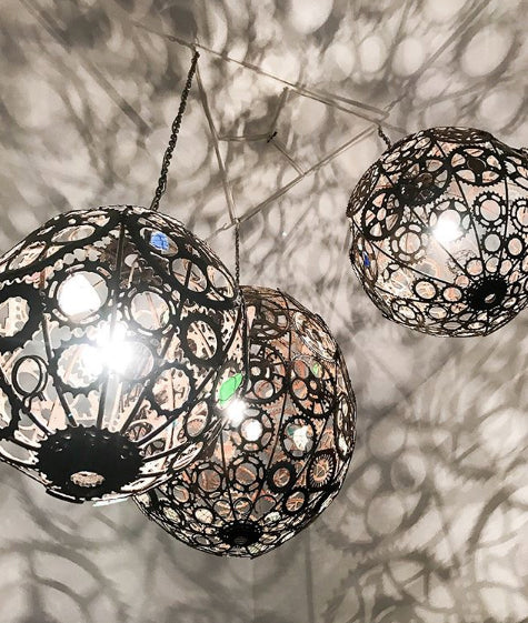 Bicycle Cog Chandelier