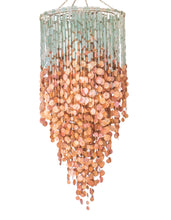 Load image into Gallery viewer, Copper Disk Statement Chandelier
