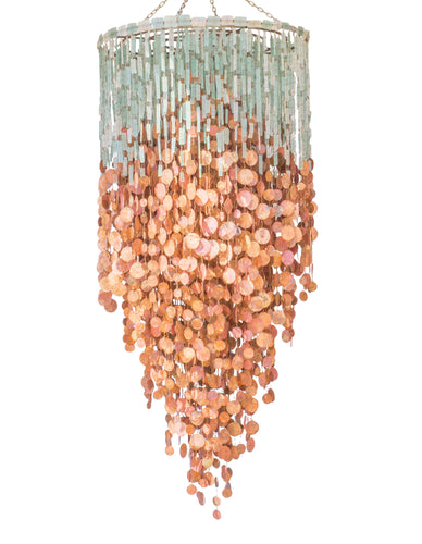 Copper Disk Statement Chandelier