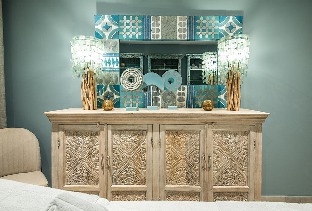 Tumbled Glass Lampshade